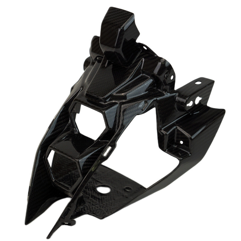 Headlight Stay in Glossy Twill Weave Carbon Fiber for Suzuki GSX-8S