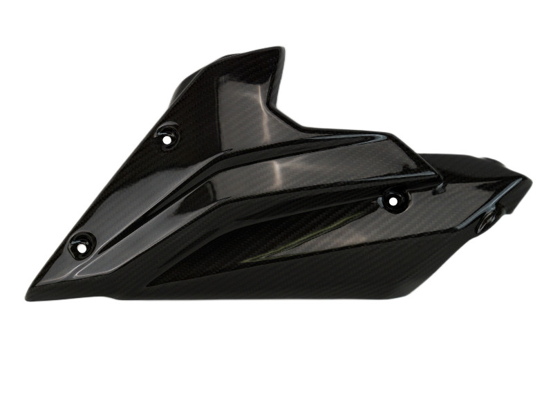Belly Pan Sides in Glossy Twill Weave Carbon Fiber for Suzuki GSX-8S (SERT version)