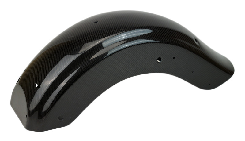 Rear Fender in Glossy Twill Weave Carbon Fiber for Harley-Davidson Road Glide, Street Glide 2015-2023 