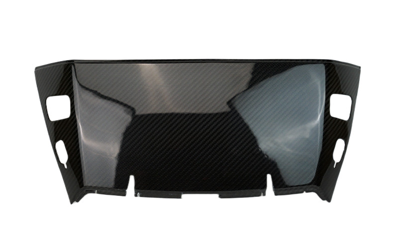 Windshield Holder in Glossy Twill Weave Carbon Fiber for Harley-Davidson Road Glide 2024+

