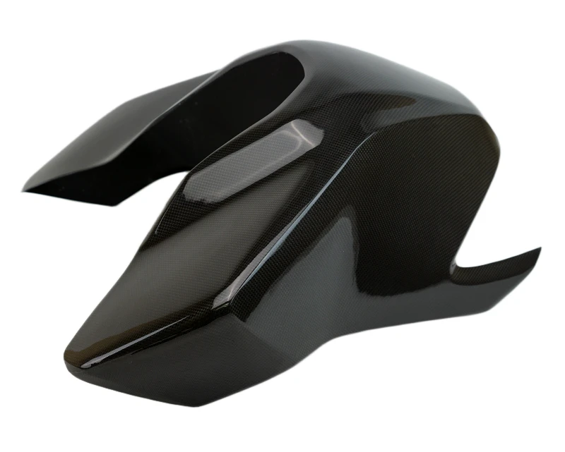 Large Tank Cover in Glossy Plain Weave Carbon Fiber for Yamaha MT-09 2024+

