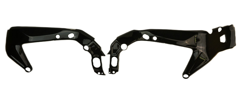Frame Covers in Glossy Plain Weave Carbon Fiber for Yamaha MT-09 2021+, XSR900 2022+

