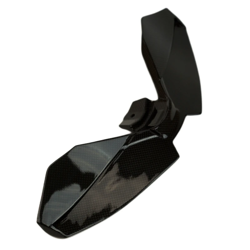 Front Fairing Lower Winglets in Glossy Plain Weave Carbon Fiber for Yamaha MT-09 2024+