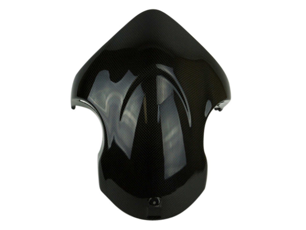 Front Fender in  Glossy Twill Weave shown for Ducati Diavel.