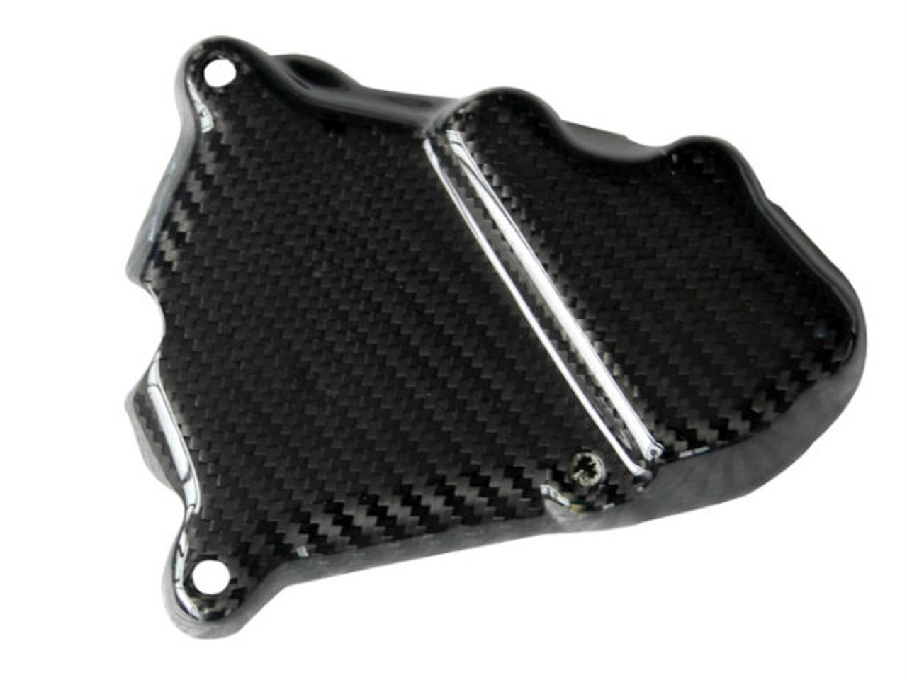 Ignition Cover Guard in Glossy Twill Weave Carbon Fiber for BMW S1000RR, S1000R, S1000XR