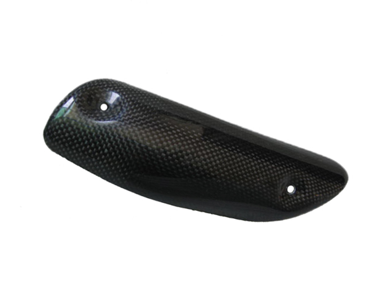 Glossy Plain Weave Carbon Fiber Exhaust Guard ( heat Foil inside) for Ducati 749, 999