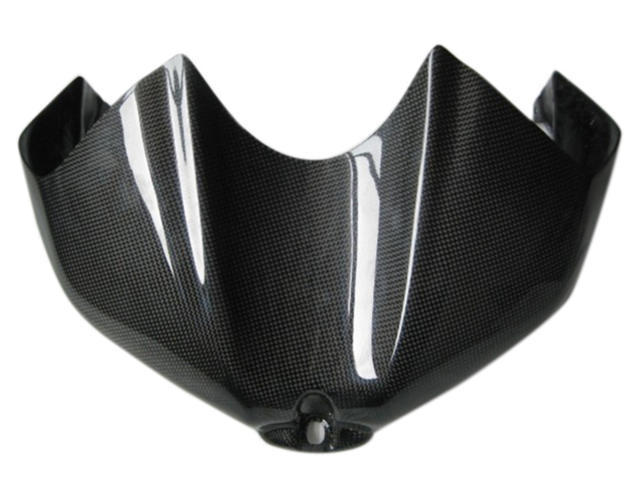 Glossy Plain Weave Carbon Fiber Tank Cover for Yamaha R6 06-07