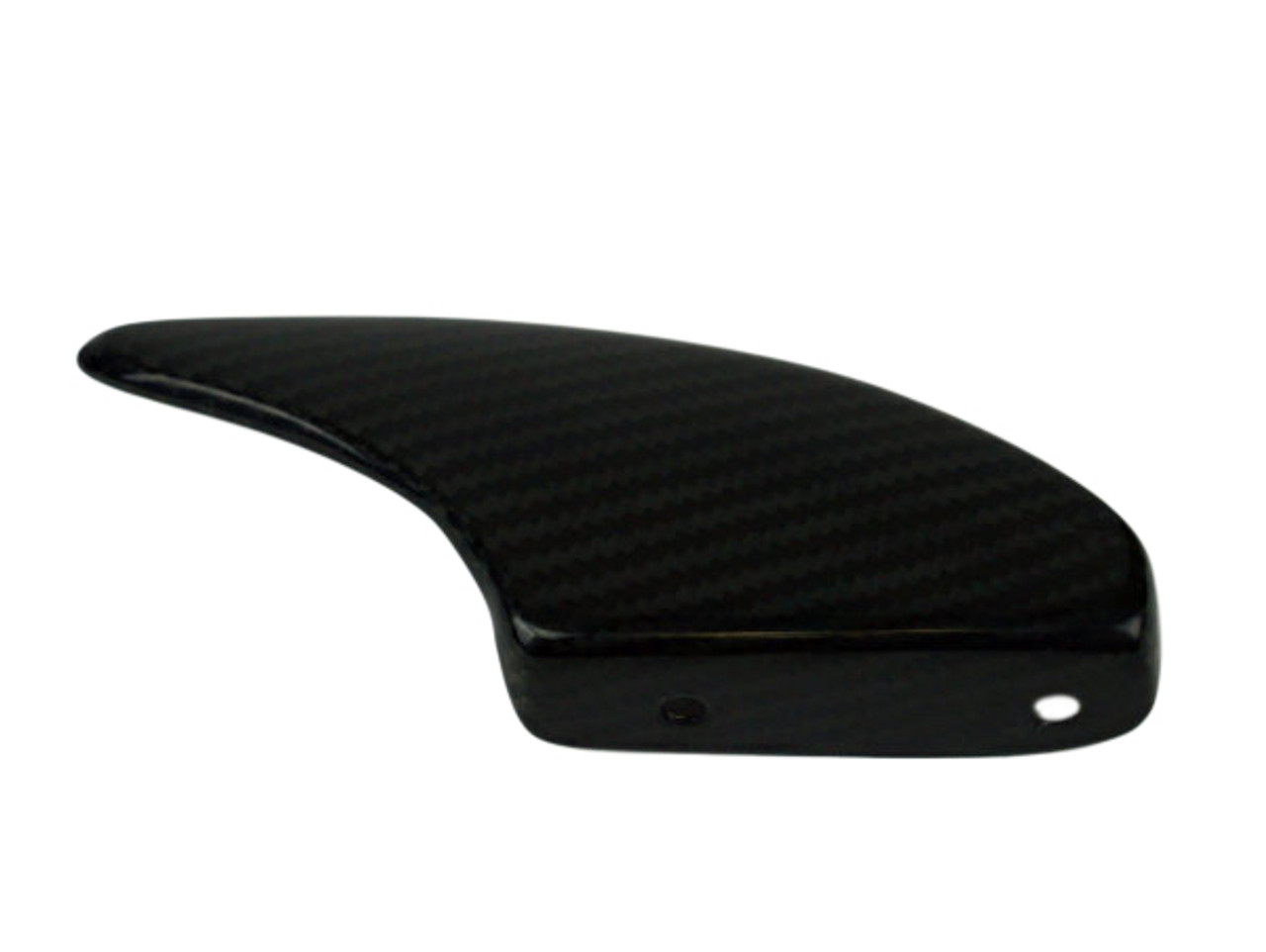 Lower Chain Guard in Glossy Twill Weave Carbon Fiber for Yamaha R6 2008+