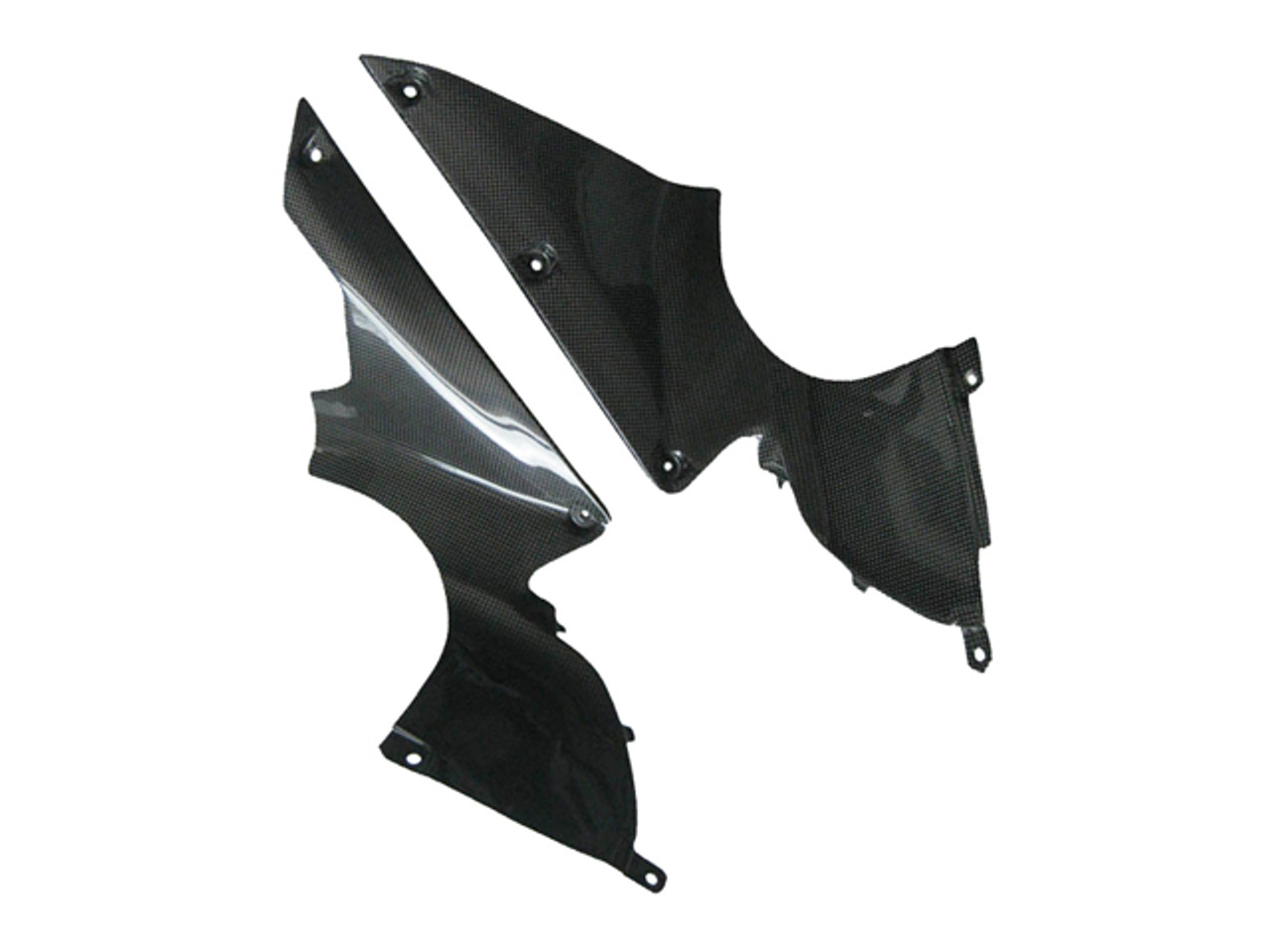 Glossy Plain Weave Carbon Fiber Inner Panels for Yamaha R1 07-08