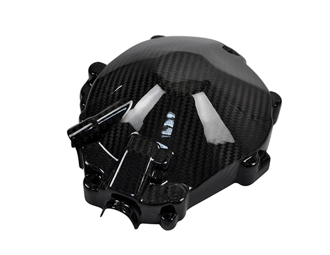 Alternator Cover for Suzuki GSXR 1000 07-14 in Glossy Twill Weave Carbon Fiber9