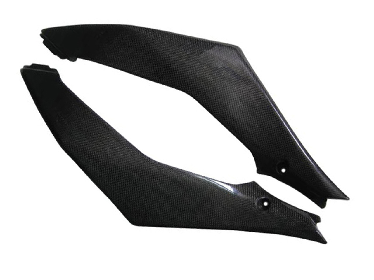 Glossy Plain Weave Carbon Fiber  Under Tank Covers for Suzuki GSXR 1000 07-08