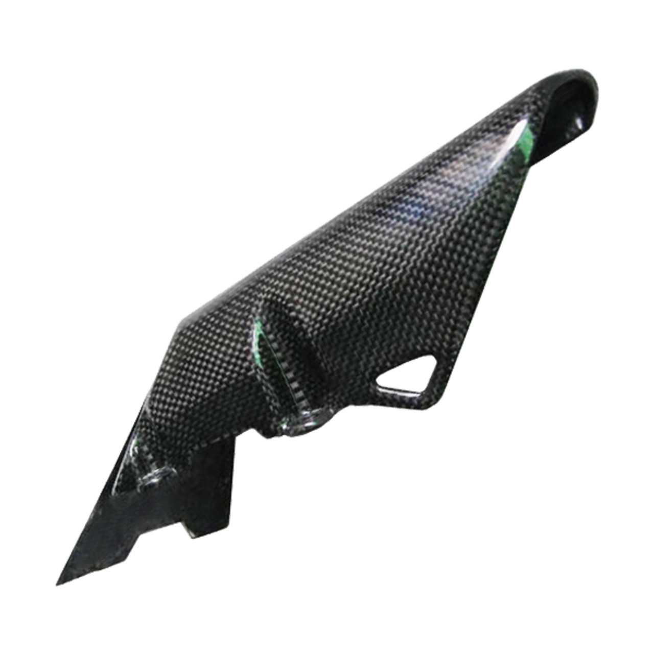 Glossy Plain Weave Carbon Fiber Chain Guard for Ducati Hypermotard 1100, Multistrada DS 1000/1100