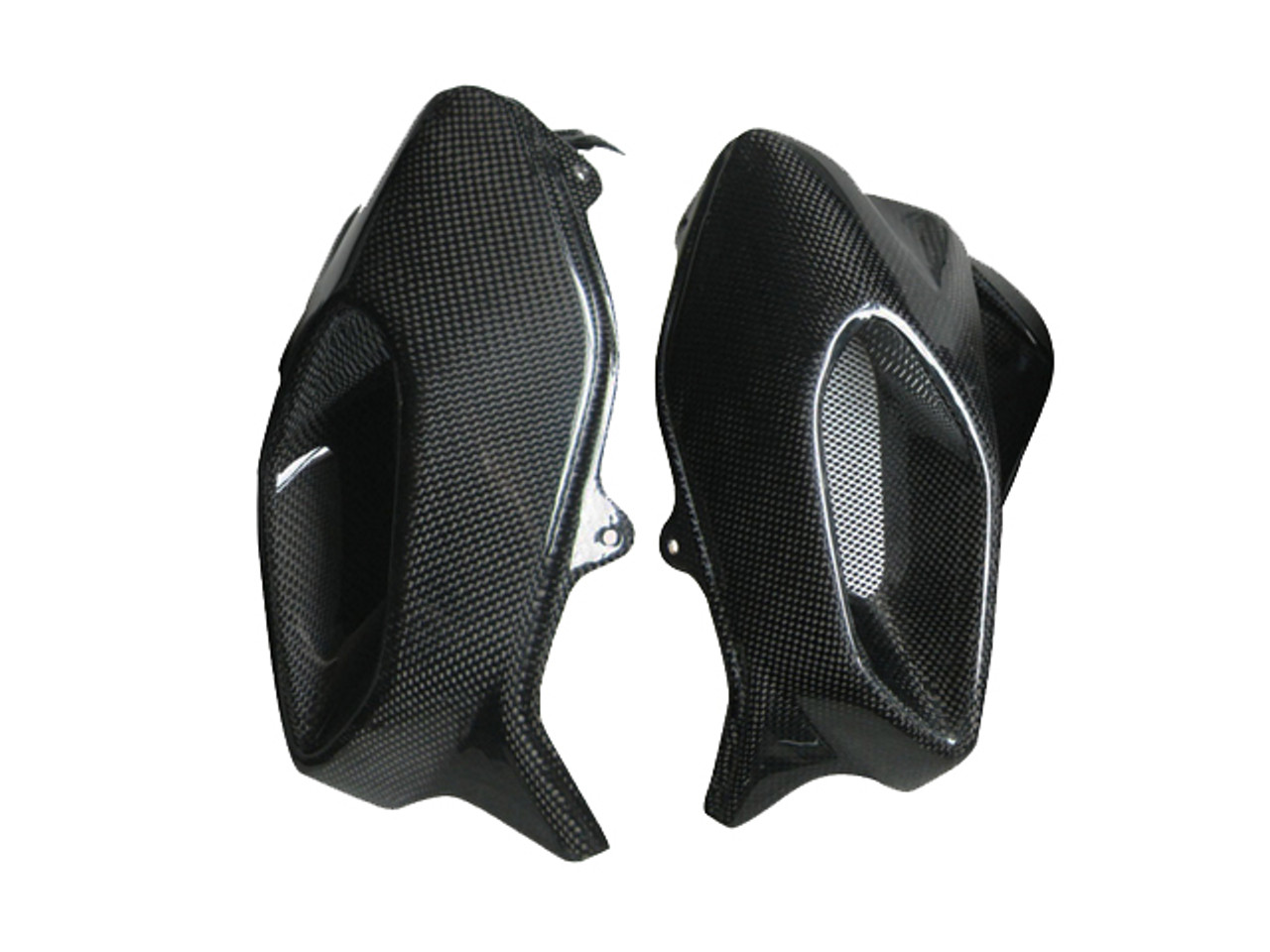Air Intake Covers for MV Agusta Brutale 920, 990R, 1090RR in Glossy Plain Weave Carbon Fiber Carbon.