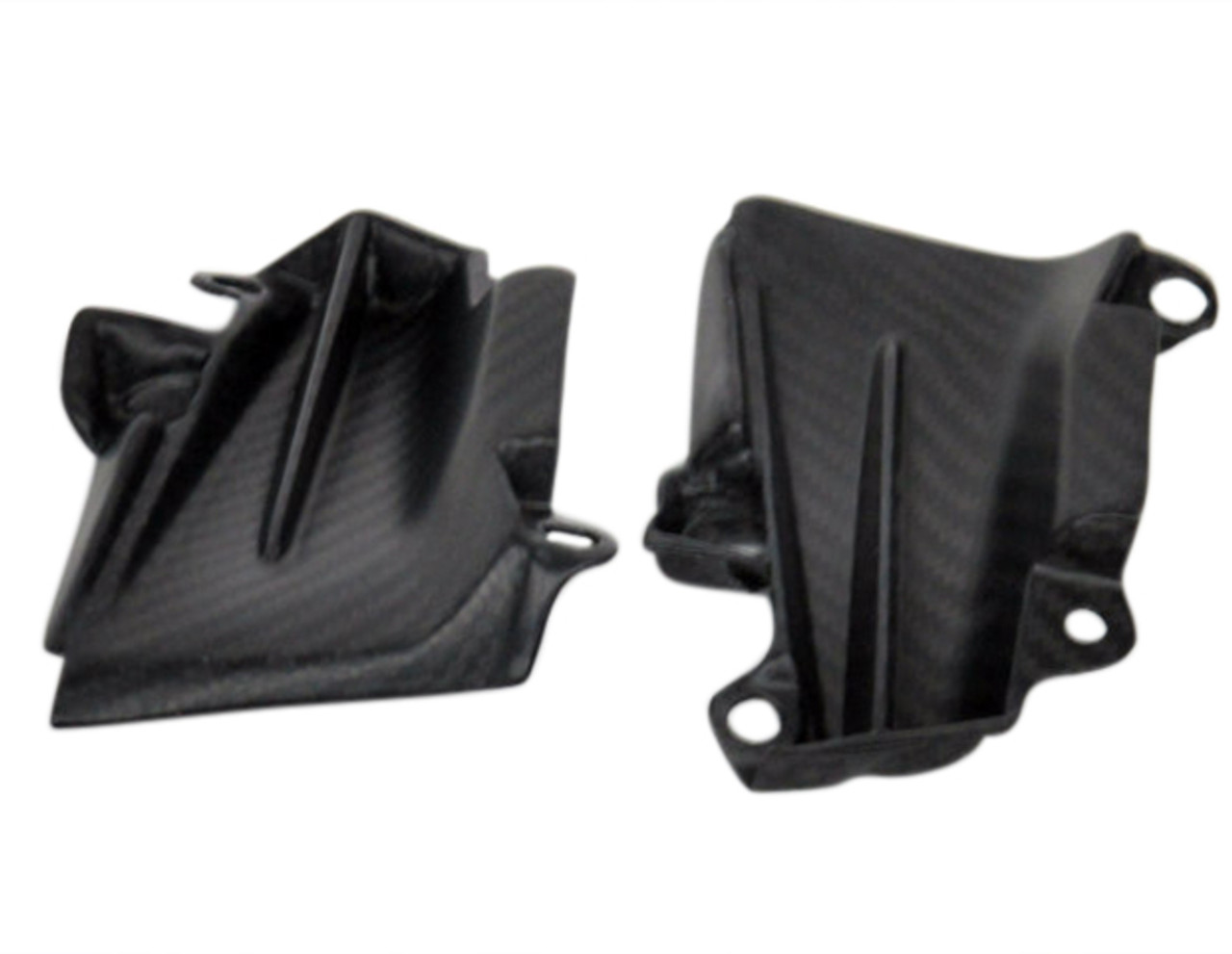 Air Intake Panels in Matte Twill Weave Carbon with Fiberglass for Kawasaki Z1000 2014+