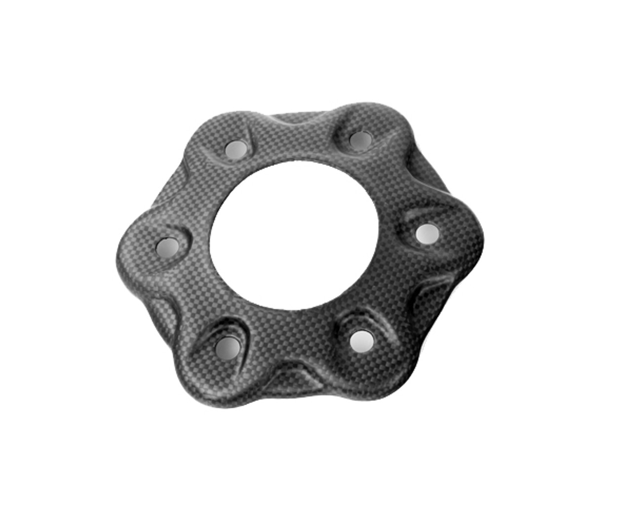 Rear Sprocket Hub Cover for Ducati Panigale 899, 959, 1199,1299, V2 in Matte Plain Weave Carbon Fiber