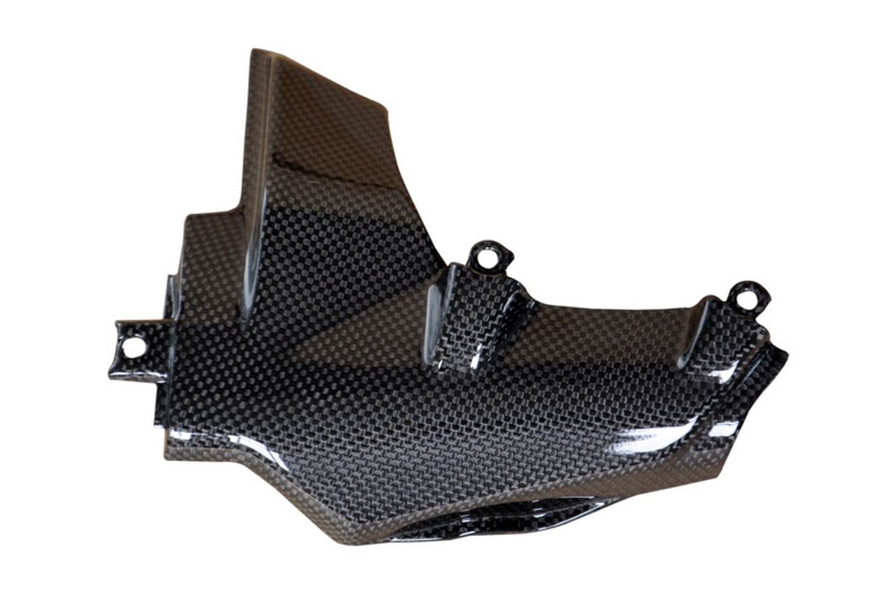 Harness Cover in Glossy Twill Weave Carbon Fiber for Ducati Monster 1200, 821  2014-2015