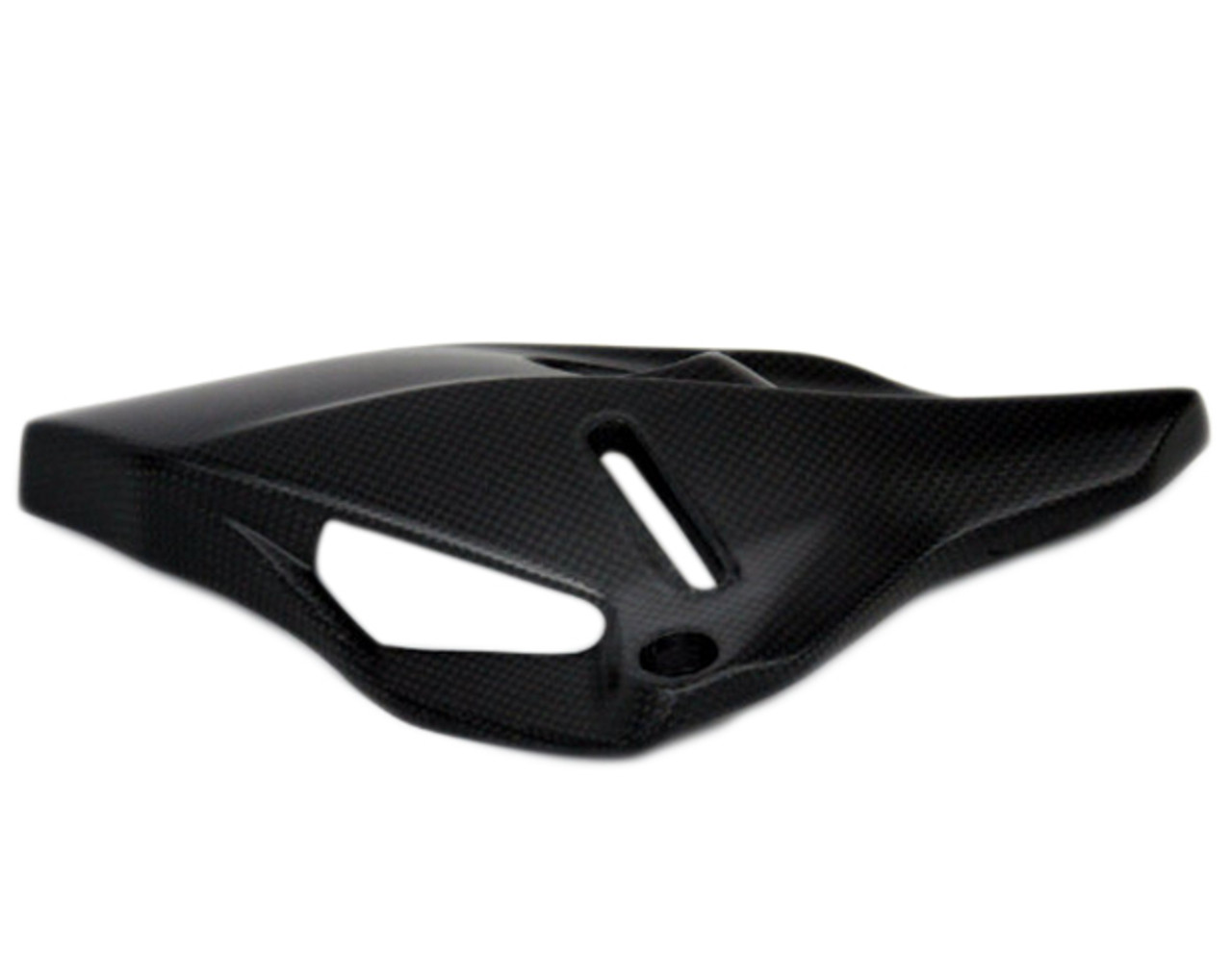 Heat Shield (B) in Matte Plain Weave Carbon Fiber for Ducati Monster 1200