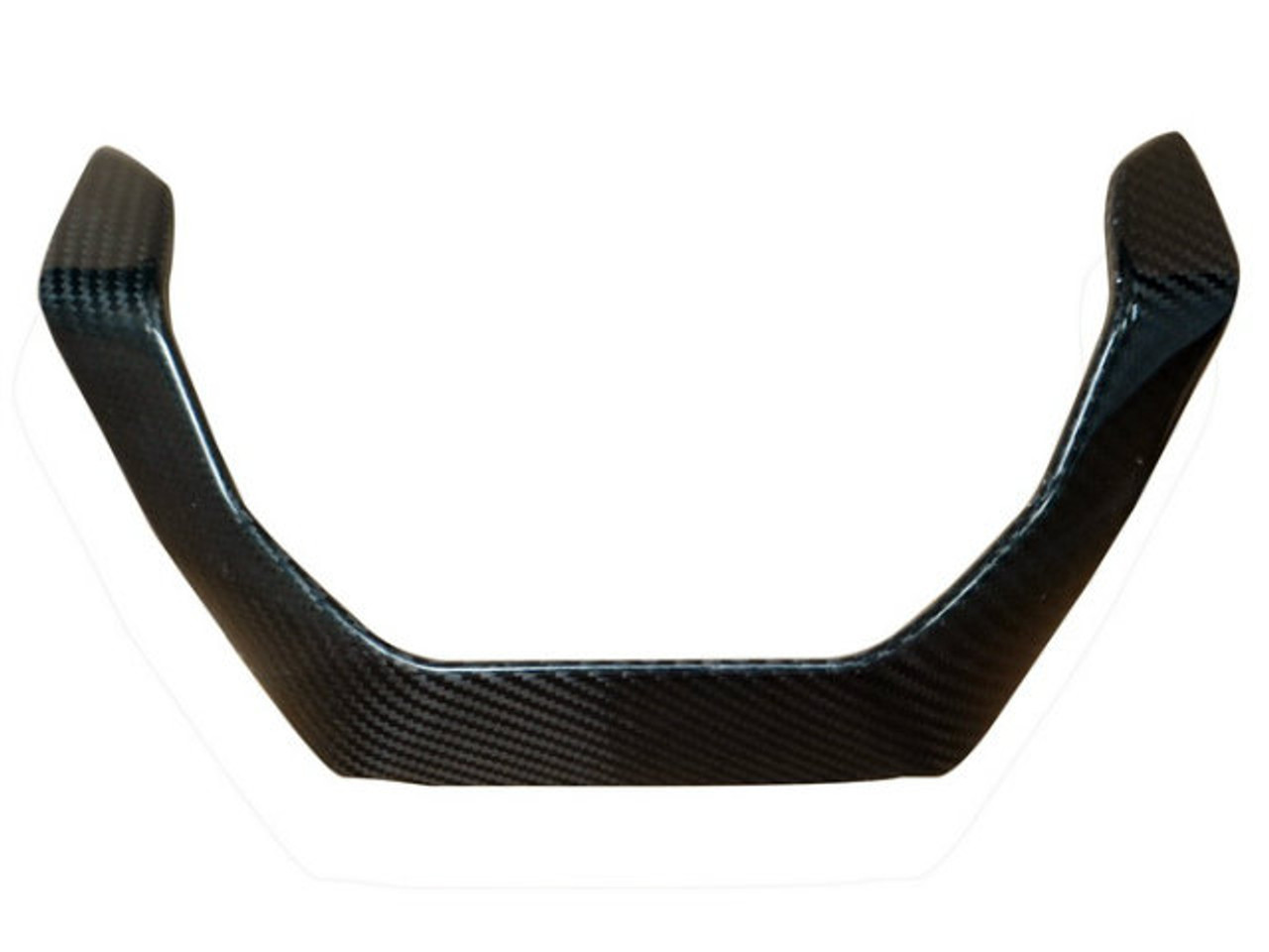 Belly Pan Trim in Glossy Twill Weave  Carbon Fiber for Ducati Monster 1200S