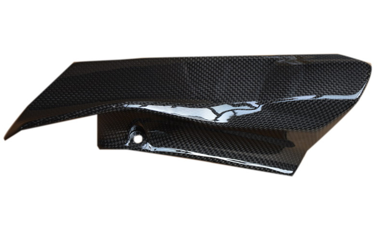 Left Side Panel in Glossy Plain Weave Carbon Fiber for Ducati Monster 821, 1200