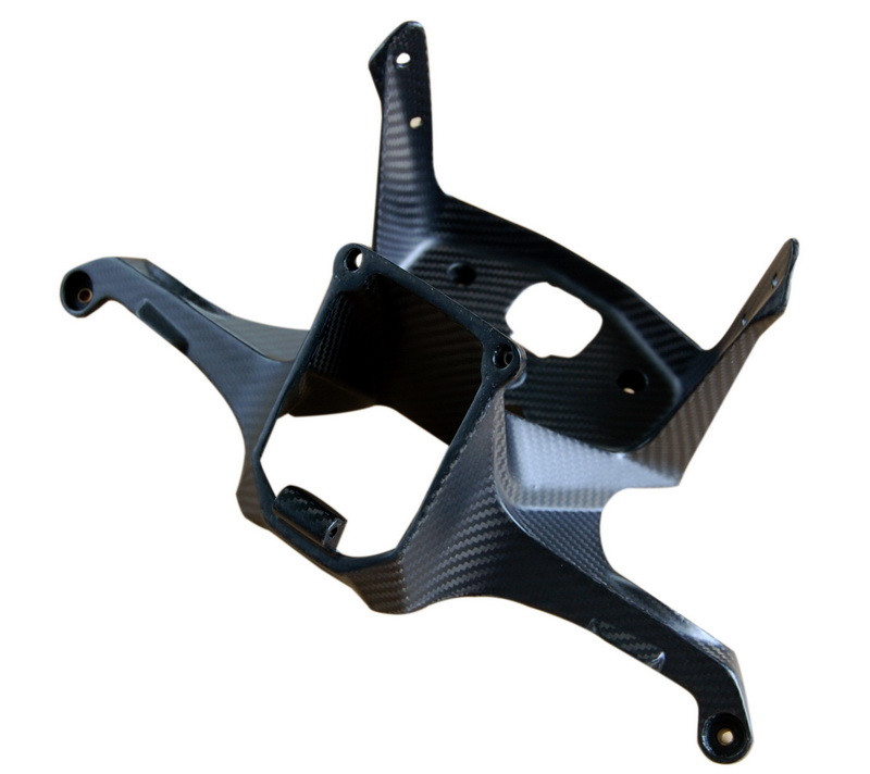 Front Fairing Stay Bracket in Matte Twill Weave Carbon Fiber for Ducati Panigale 899, 1199
