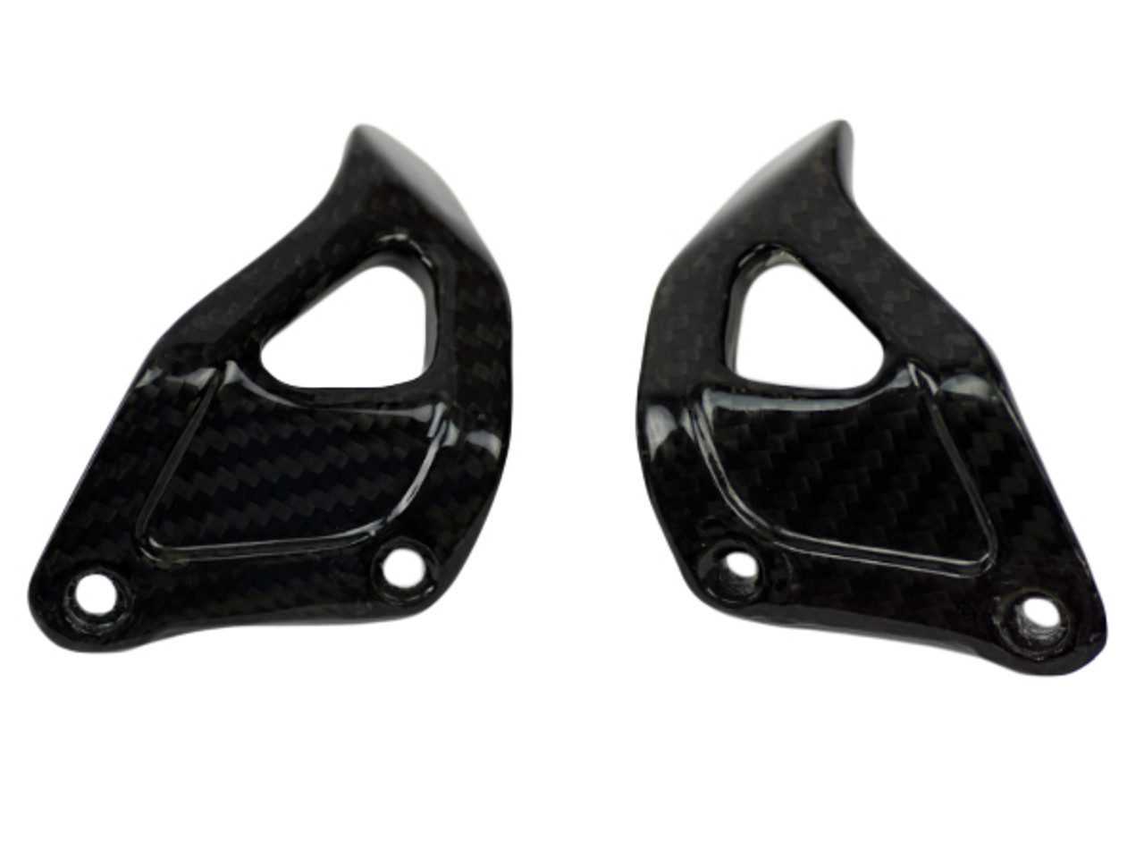 Hand Guards in Glossy Twill weave Carbon Fiber for MV Agusta Dragster