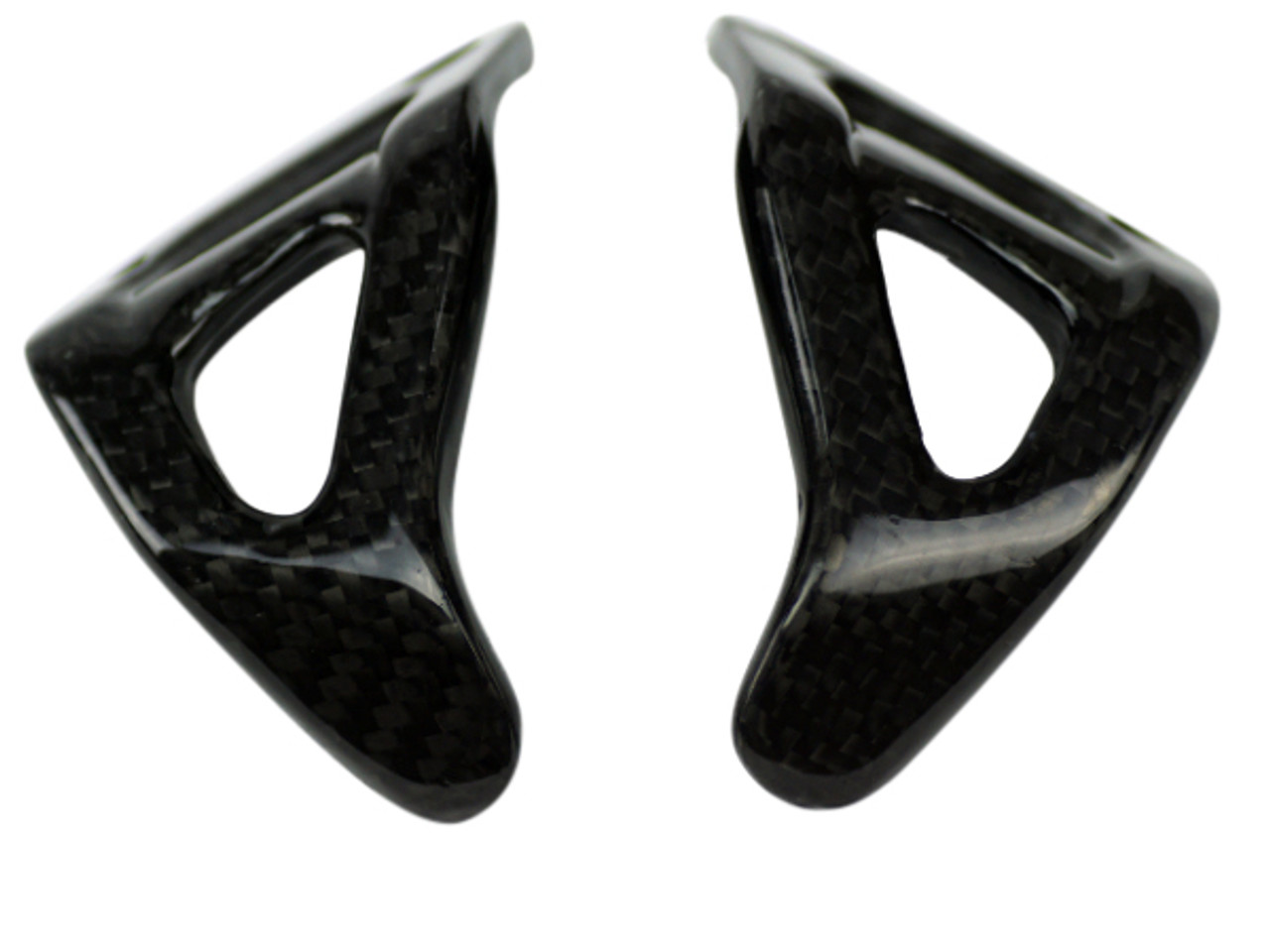 Hand Guards in Glossy Twill weave Carbon Fiber for MV Agusta Dragster