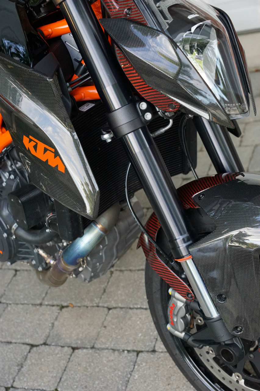 Head Light Fairings in glossy plain weave