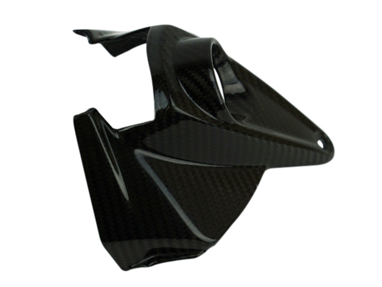 Key Cover in Glossy Twill Weave Carbon Fiber for Aprilia Dorsoduro 1200