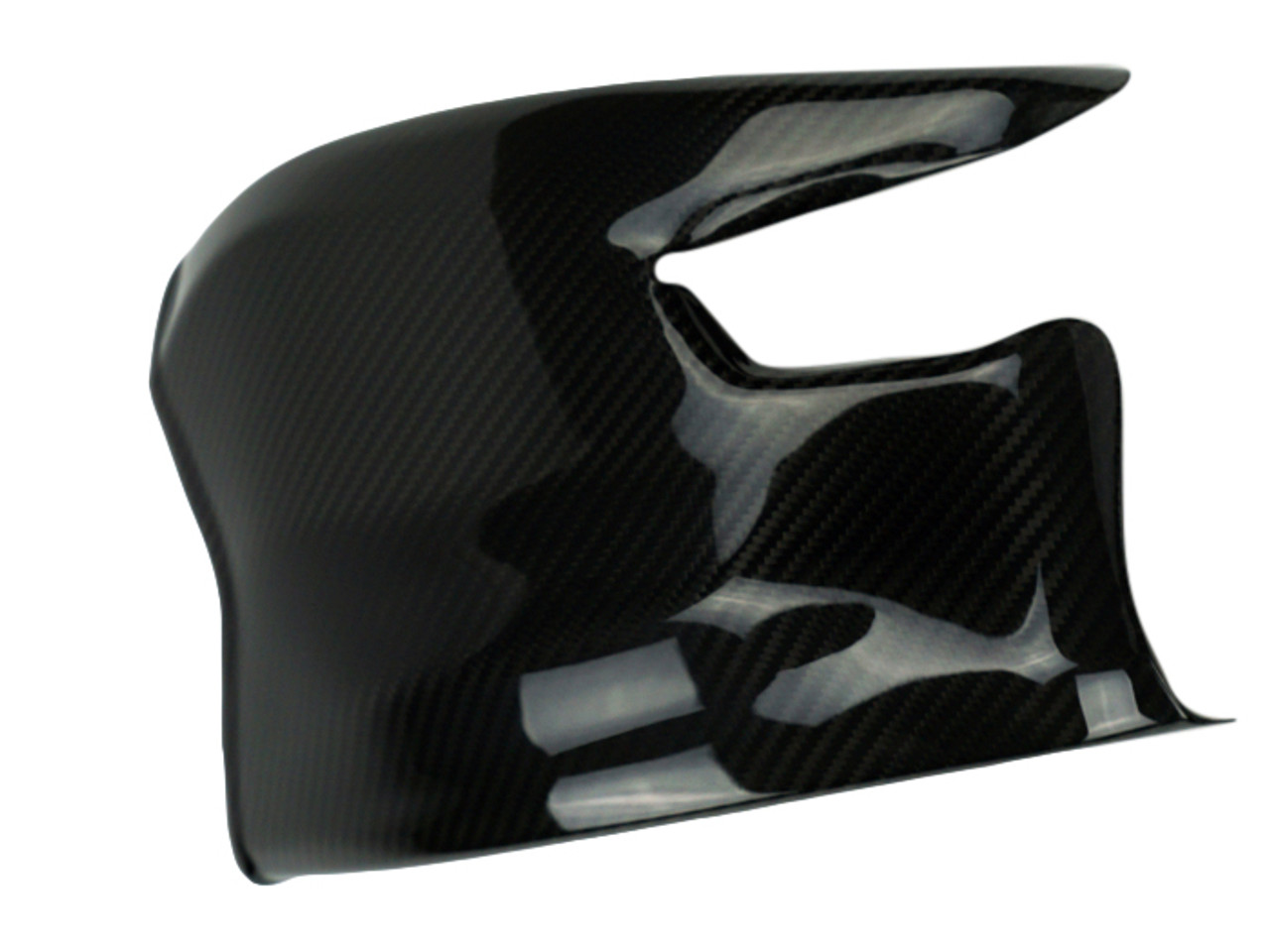 Swingarm Cover ( style 2) in Glossy Twill Weave Carbon Fiber for Ducati Streetfighter