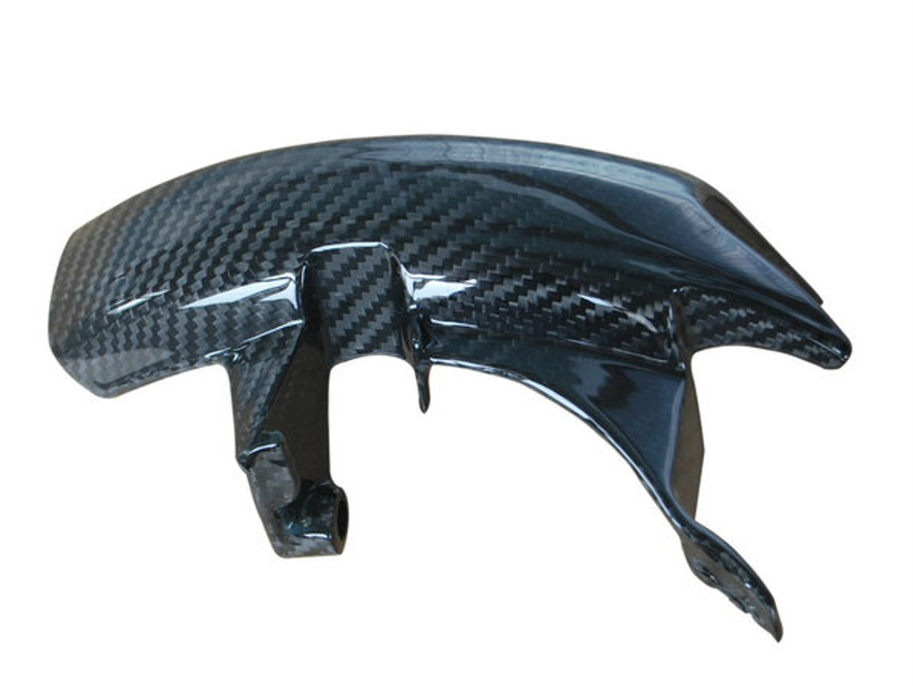Rear Sprocket Guard in Glossy Twill Weave Carbon Fiber for Ducati Multistrada 1200