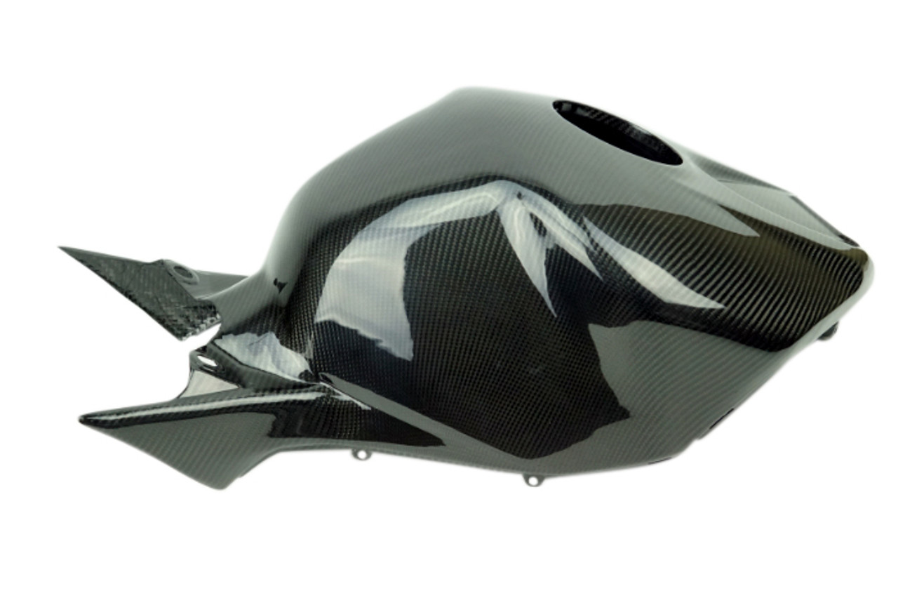 Tank Cover in Glossy Twill Weave Carbon Fiber for Honda CBR1000RR 06-07