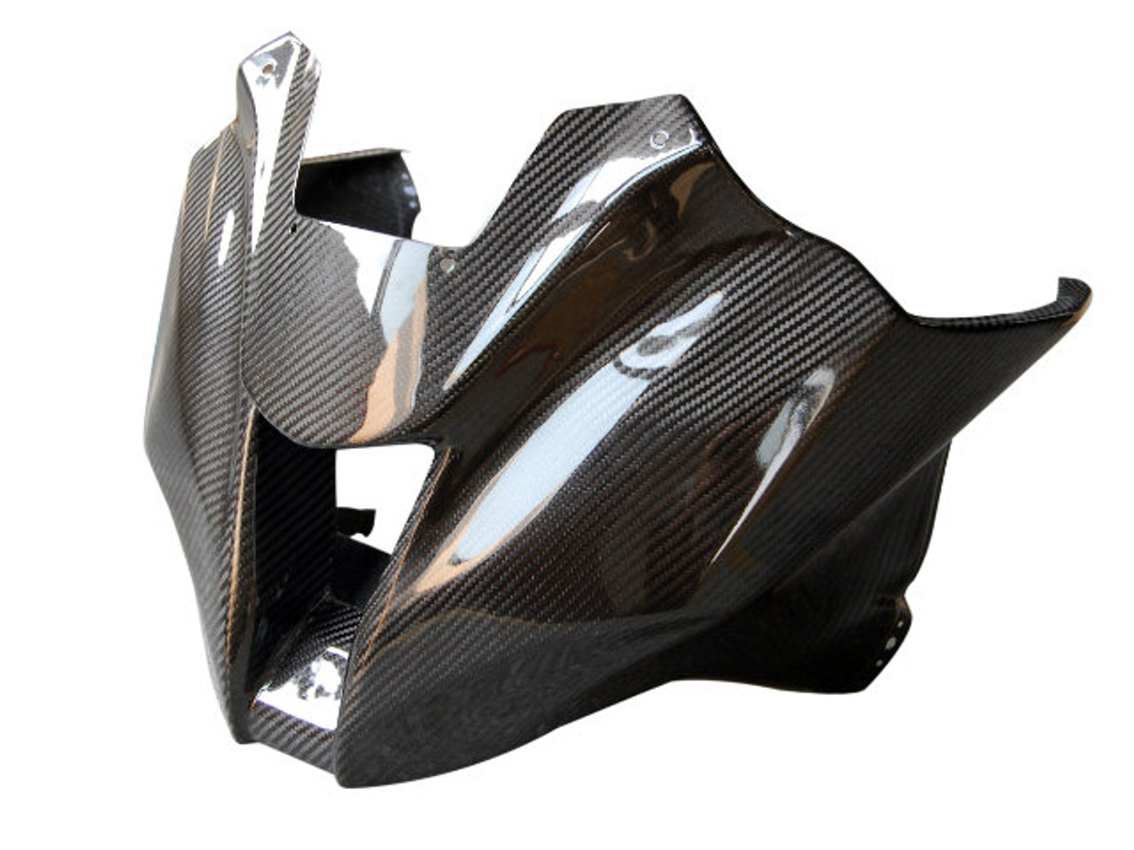 Top Fairing ( Racing) in Glossy Twill Weave Carbon Fiber for Kawasaki ZX10R 2011-2015