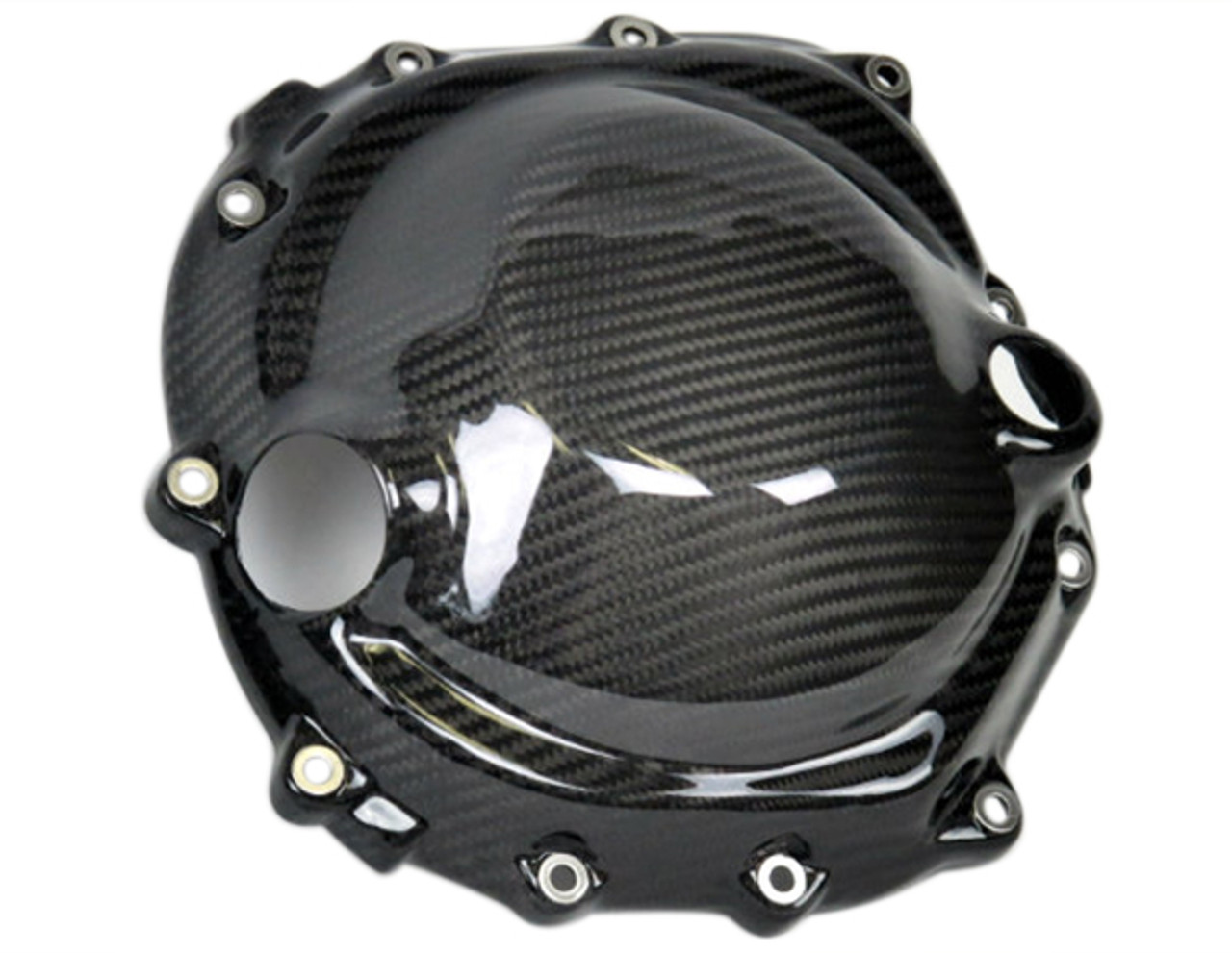 Clutch Cover in 100% Carbon Fiber for Kawasaki ZX14-ZZR1400 2006+