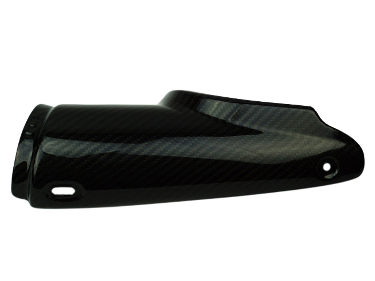 Lower Heat Shield in Glossy Twill Weave Carbon Fiber for BMW R1200GS, R1250GS 2013-2023 (Fits ADV)