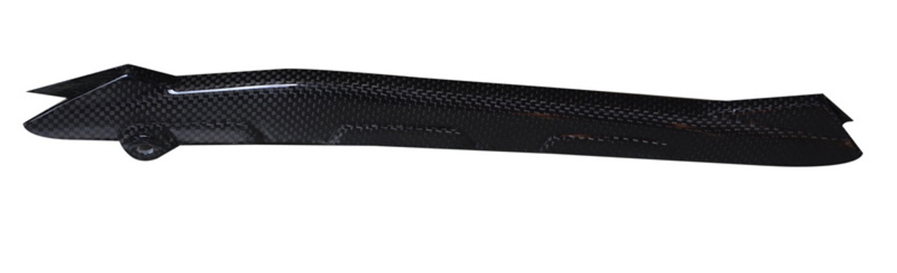 Brake Line Cover in Glossy Plain Weave Carbon Fiber for R1200 (GS, ADV, RS, RT, R) 2013-2019