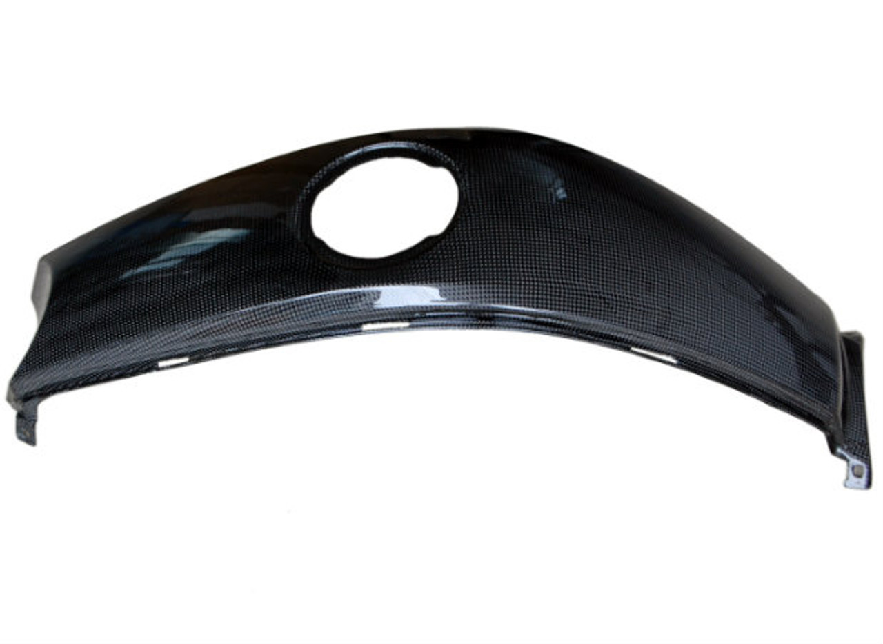 Tank Center Cover in Glossy Plain Weave Carbon Fiber for BMW R1200S