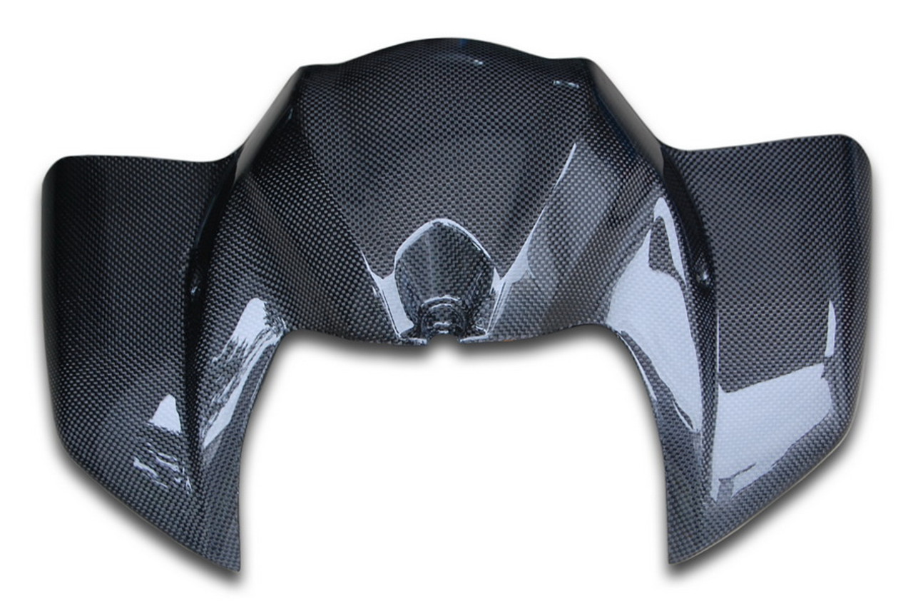 Tank Cover in Glossy Plain Weave Carbon Fiber