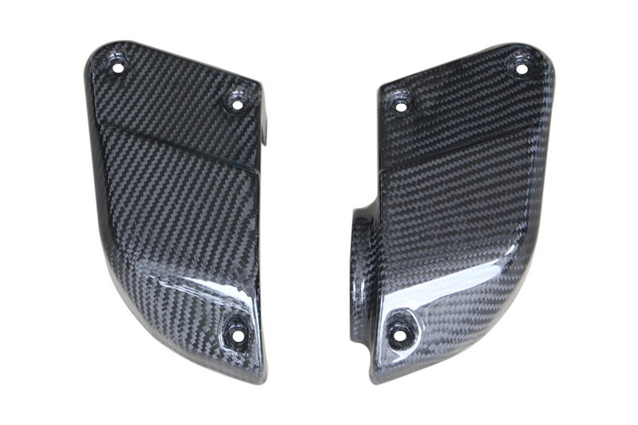Air Intake Covers in Glossy Twill Weave Carbon Fiber for Yamaha FZS1000 2001-2005
