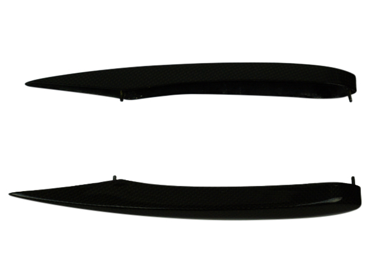 Side Trim Covers ( set of 2) in Glossy Plain Weave Carbon Fiber for Triumph Sprint St