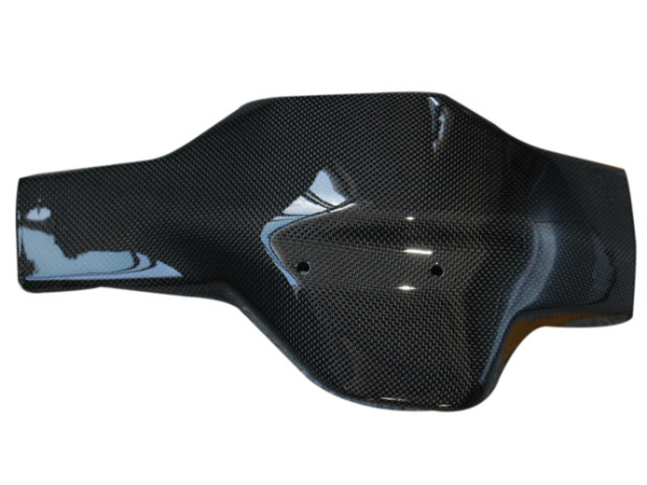 Swingarm Cover in Glossy Plain Weave Carbon Fiber for Ducati Hypermotard 1100