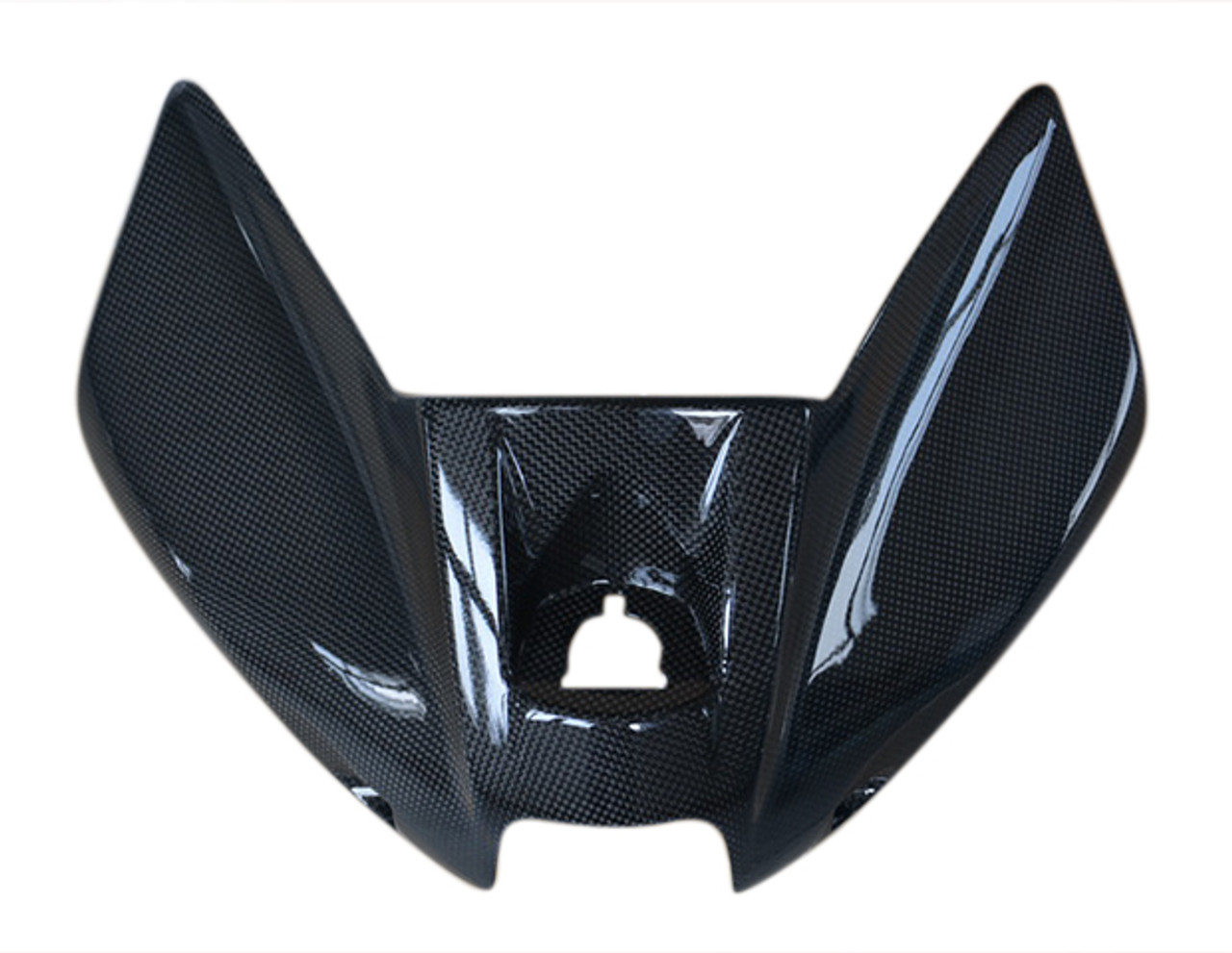 Tank Cover in Glossy Plain Weave Carbon Fiber for Kawasaki ER-6(F,N)- Ninja 650 2012-2016