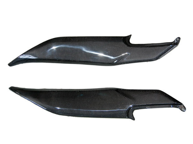 Side Tank Cover in Glossy Plain Weave Carbon Fiber for Kawasaki ER-6 (F,N) - Ninja 650R, 2009-2011
