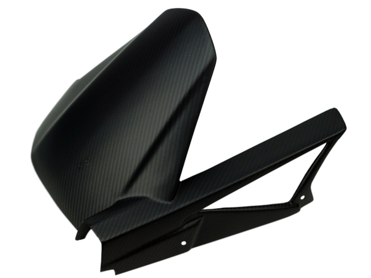 Rear Hugger With Chain Guard in Glossy Twill Weave in Carbon Fiber for Suzuki 2003 SV1000S