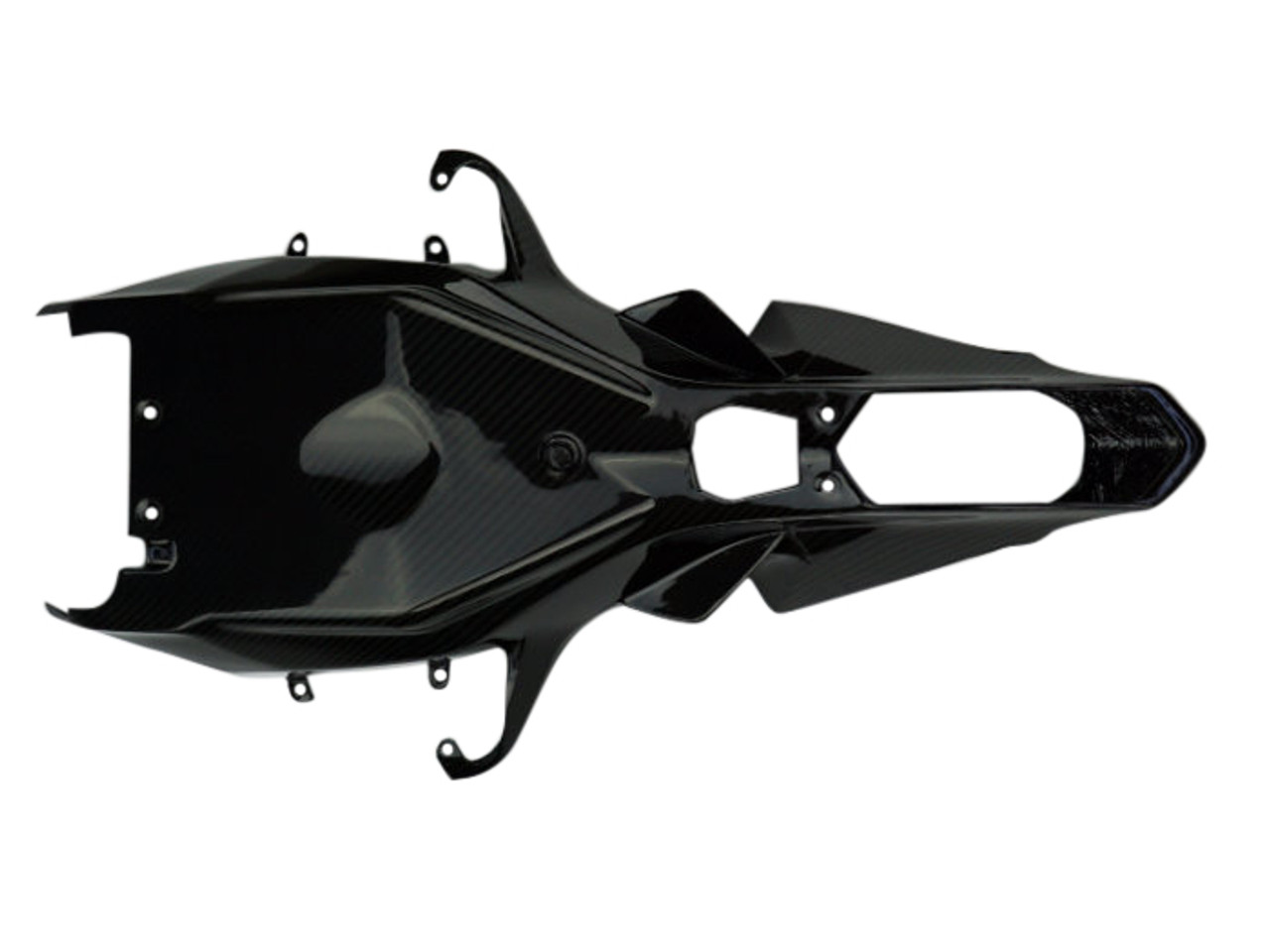 Undertray in Glossy Twill Weave Carbon Fiber for Yamaha R1 2015+