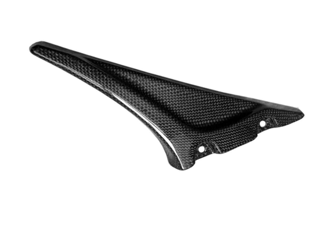 Upper Belt Cover in Glossy Plain Weave Carbon Fiber for Buell 6-10 for XB9S,R,RX,XB12S,R,SX