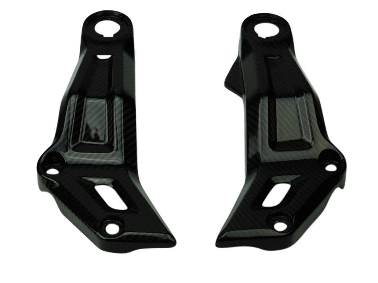 Frame Covers in Glossy Twill Weave Carbon Fiber for Yamaha FZ-07/ MT-07 2015+