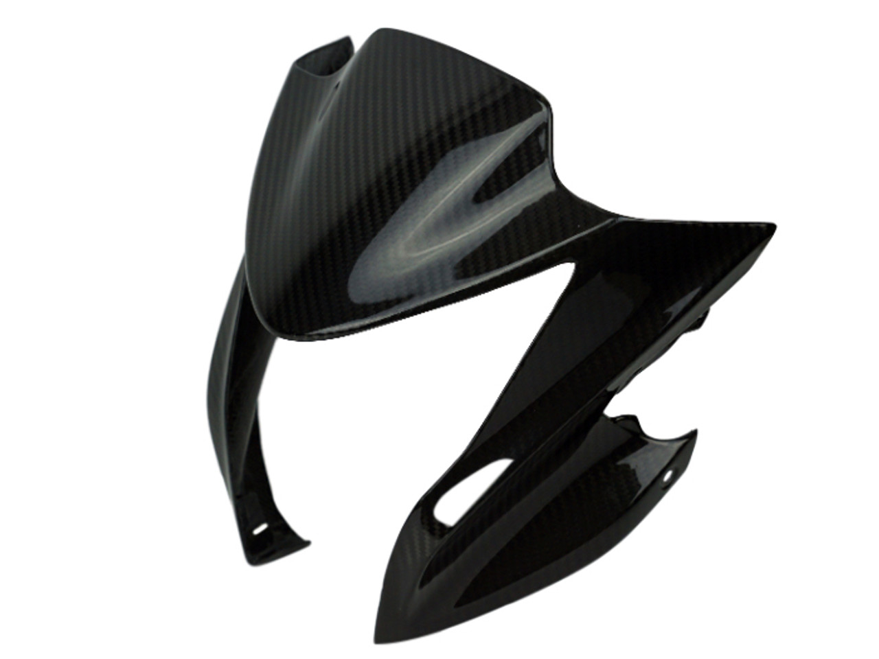 Front Fairing in Glossy Twill Weave Carbon Fiber for Suzuki GSX-S1000 2015+