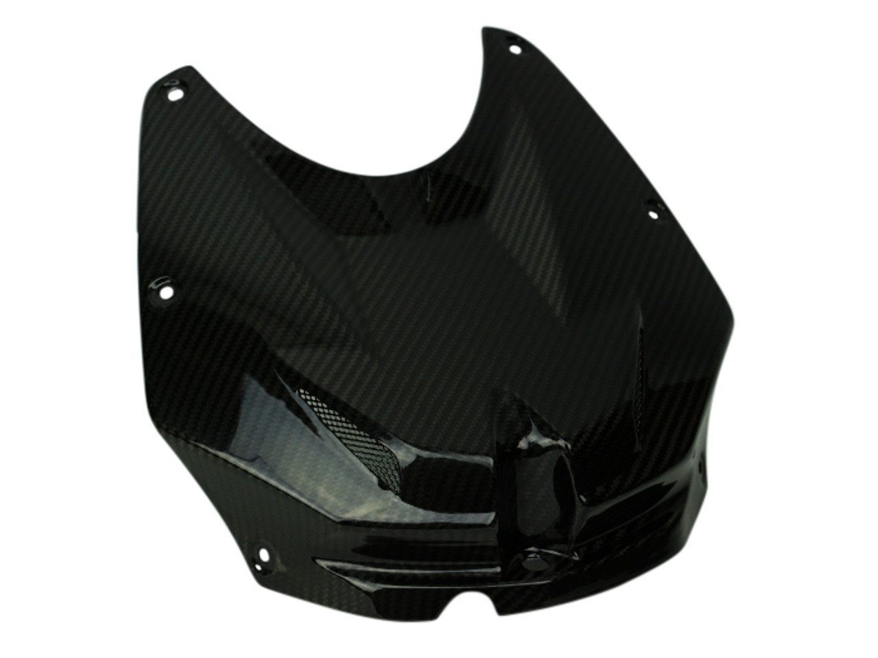 Tank Cover in Glossy Twill Weave Carbon Fiber for BMW S1000RR 2012-2014