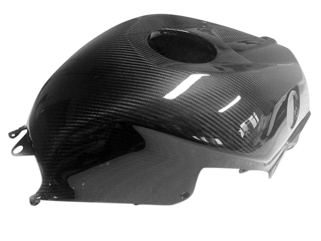 Tank Cover in Glossy Twill Weave Carbon Fiber for Honda CBR600RR 2013+