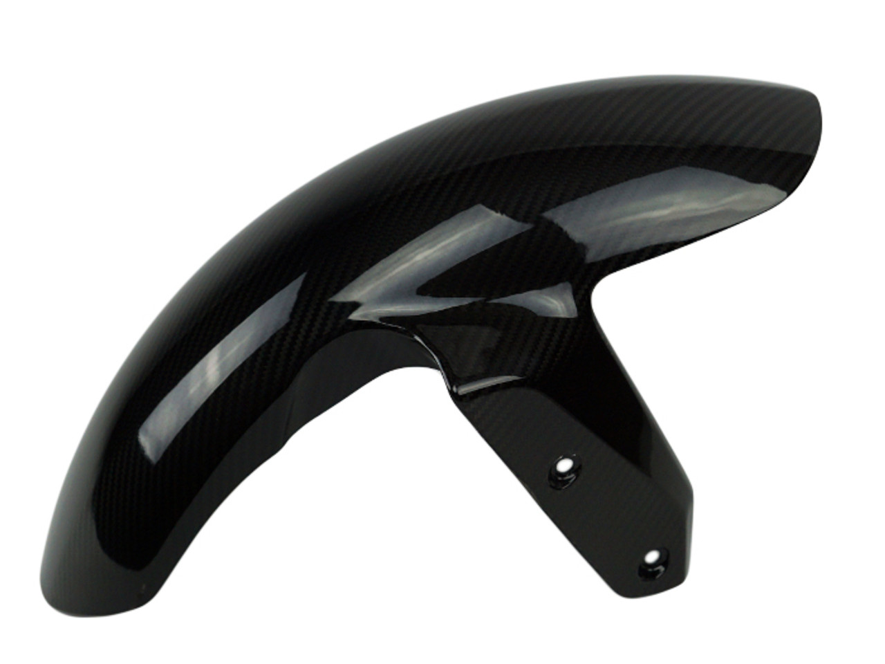 Front Fender in Glossy Twill Weave Carbon Fiber for BMW R1200RS 2015+